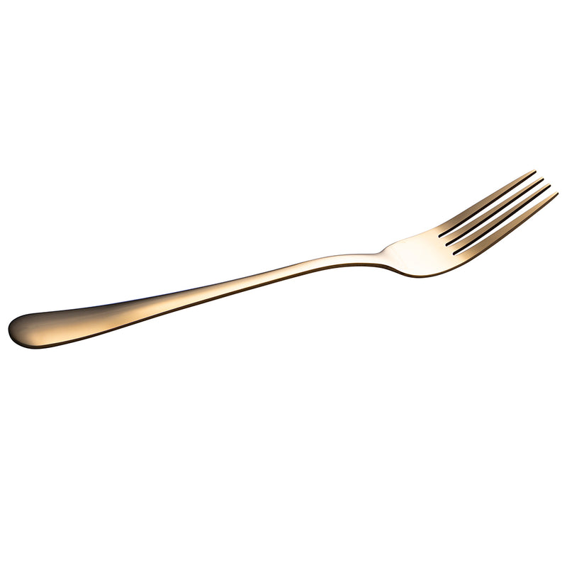 Set 3 forchette in acciaio inossidabile, oro lucido, 5TH Avenue