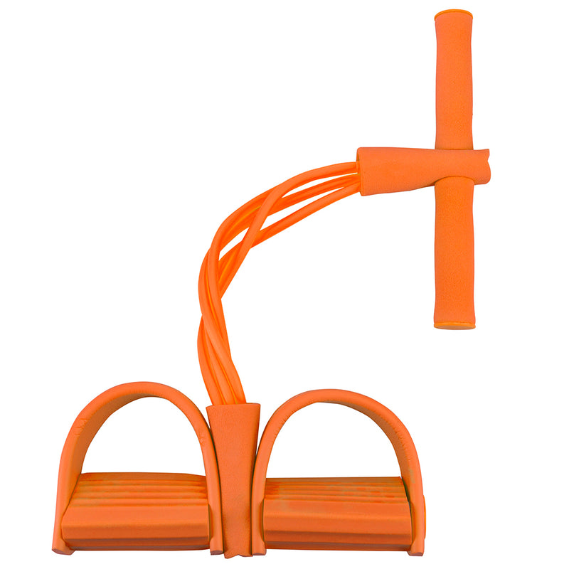 Estensore elastico fitness con manubrio e supporto piedi, per allenamento multifunzionale, FitLover