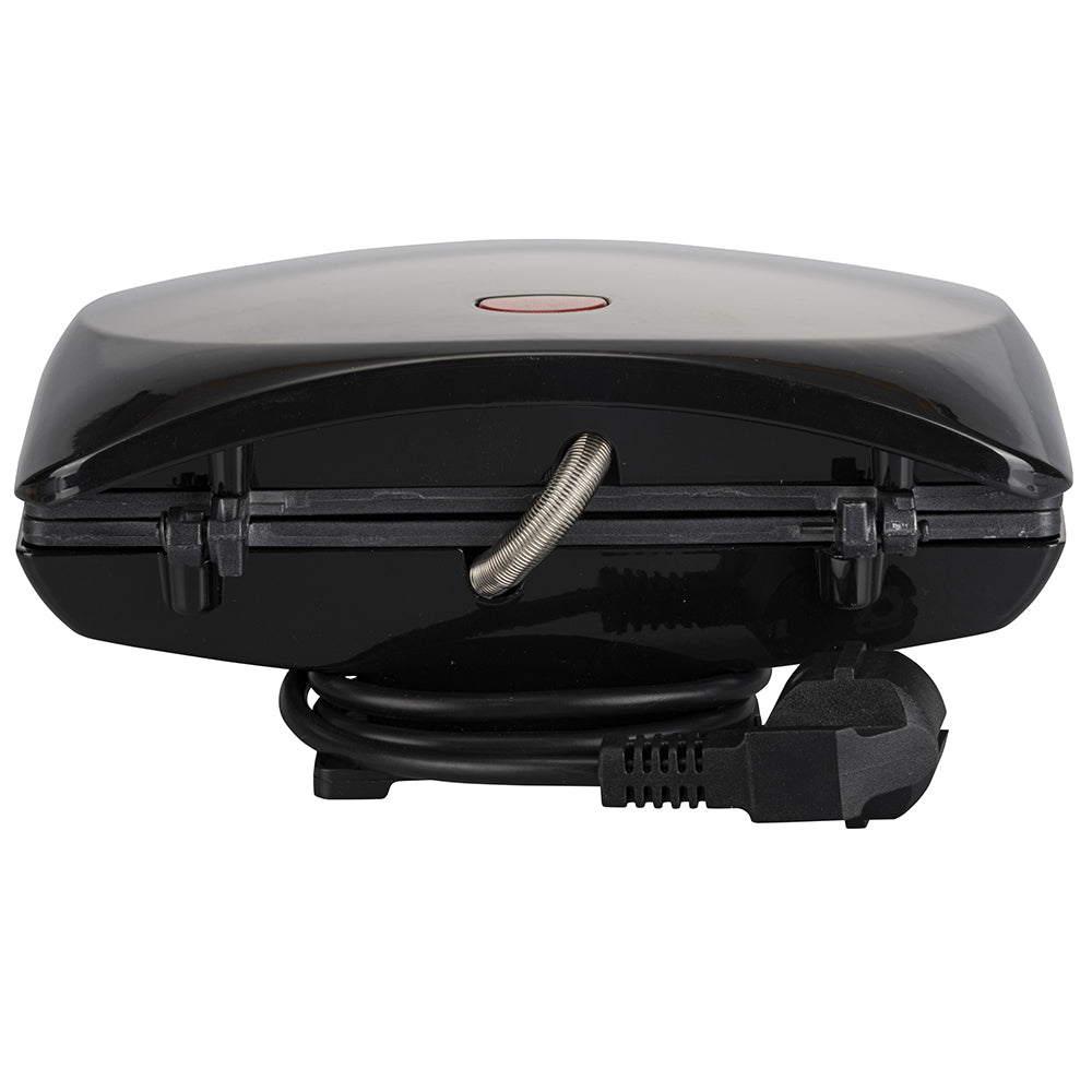 Tostiera doppia piastra grill antiaderente, nero lucido 750 W, Tasty