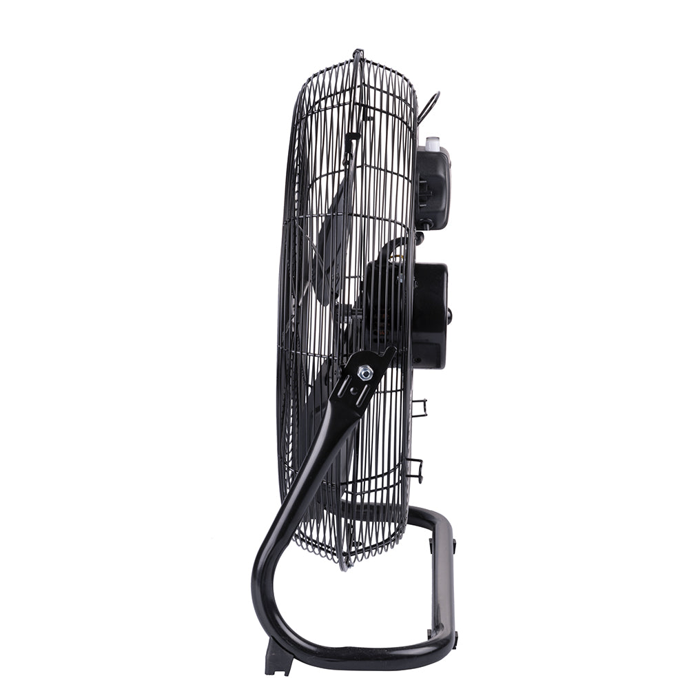 Ventilatore da tavolo nero a 3 velocità 65 watt in alluminio nero CromoFresh