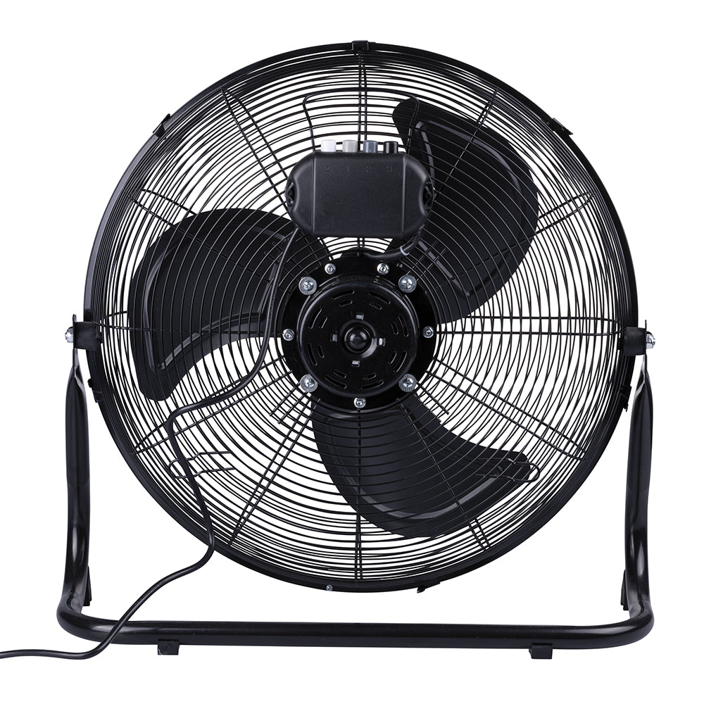 Ventilatore da tavolo nero a 3 velocità 65 watt in alluminio nero CromoFresh