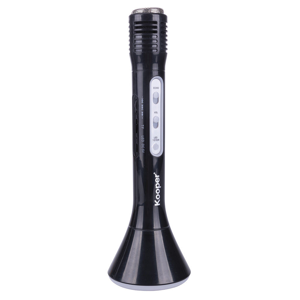 Microfono ricaricabile karaoke wireless 4 in1 con luci led con slot scheda SD Sing