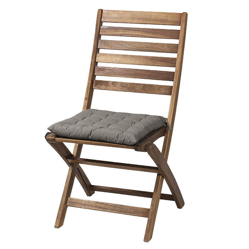 Cuscino sedia outdoor idrorepellente grigio chiaro 40x40 cm, 100% cotone Estè