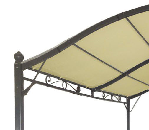 Gazebo copertura in acciaio 3x4 mt pergola maxi