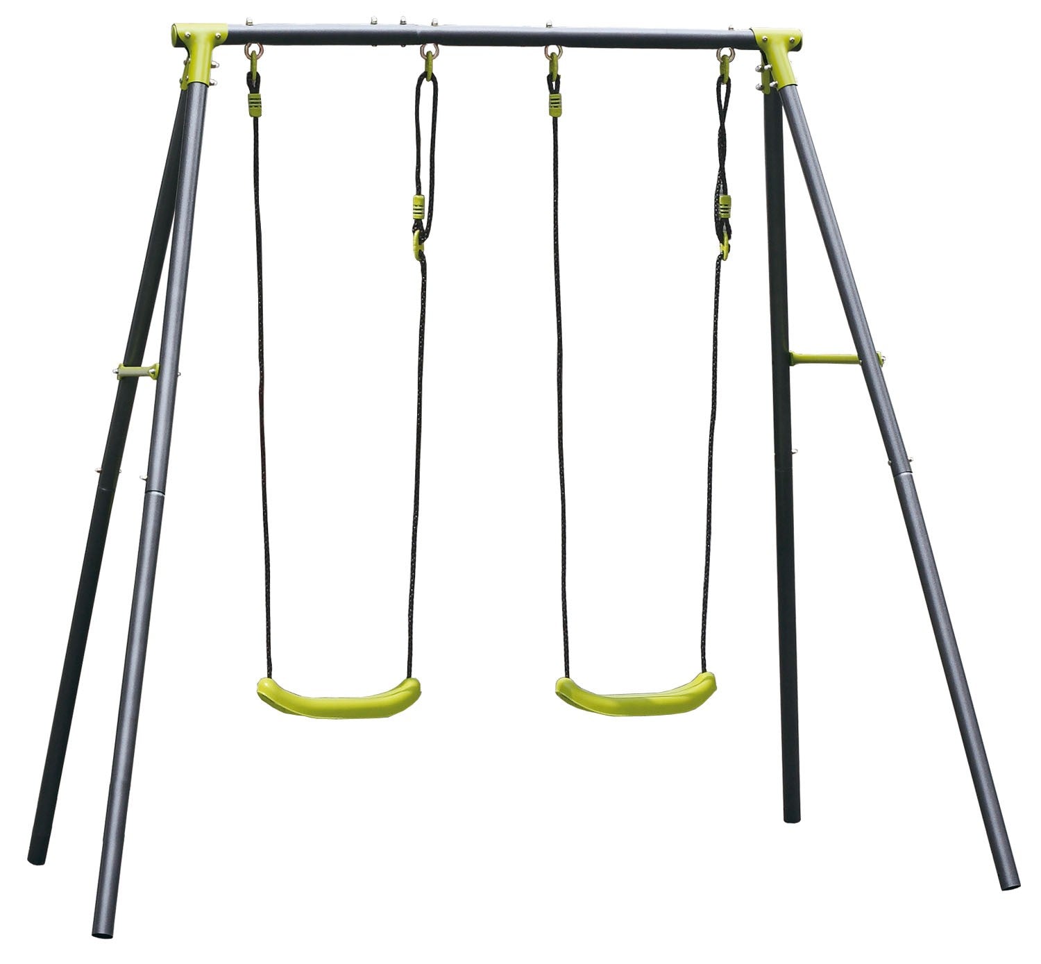 Altalena 2 posti in acciaio gioco da giardino Allegra Duplo