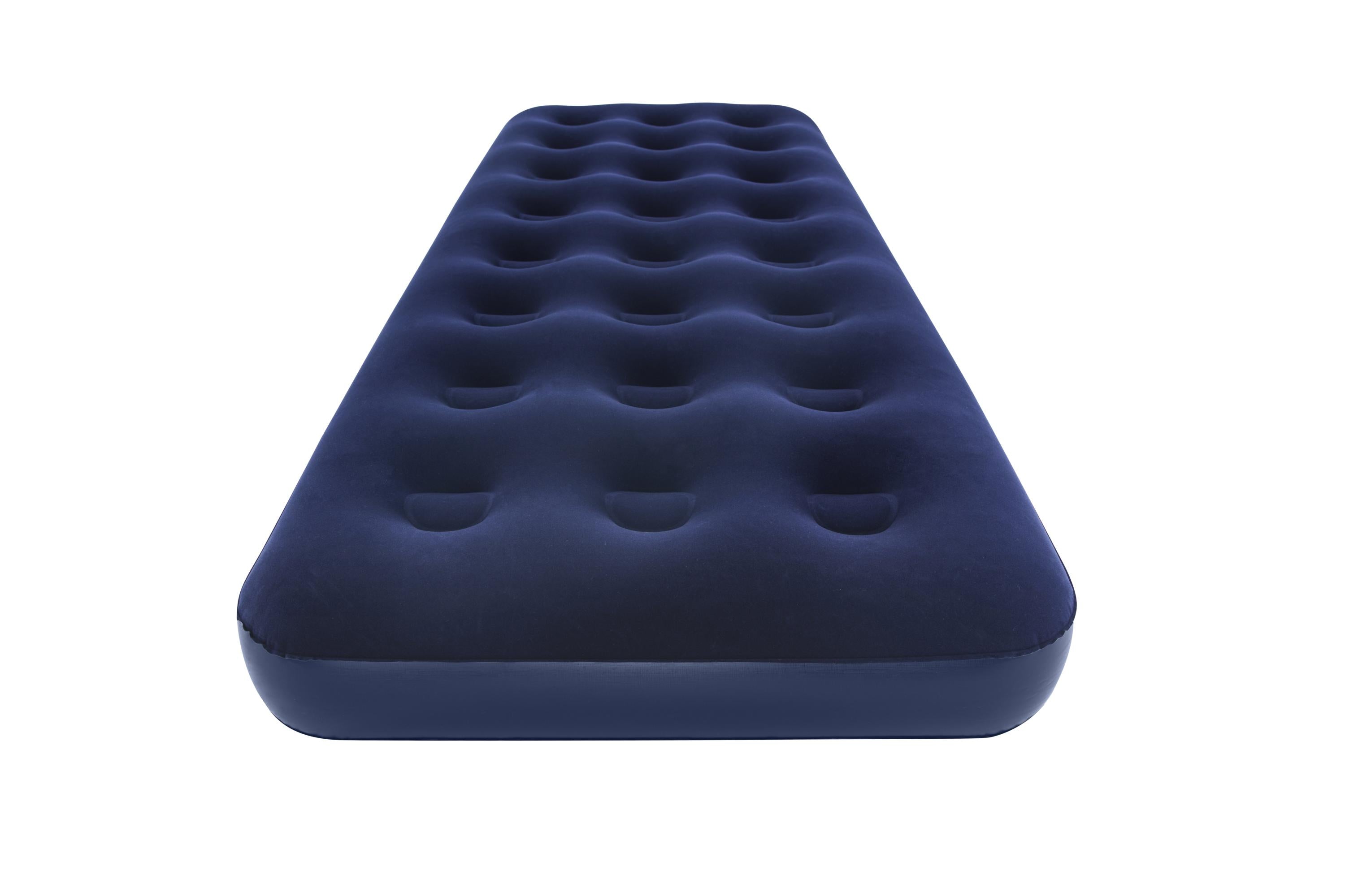 Materasso Gonfiabile Airbed Singolo Velluto Blu Floccato Pavillo Bestway 67000