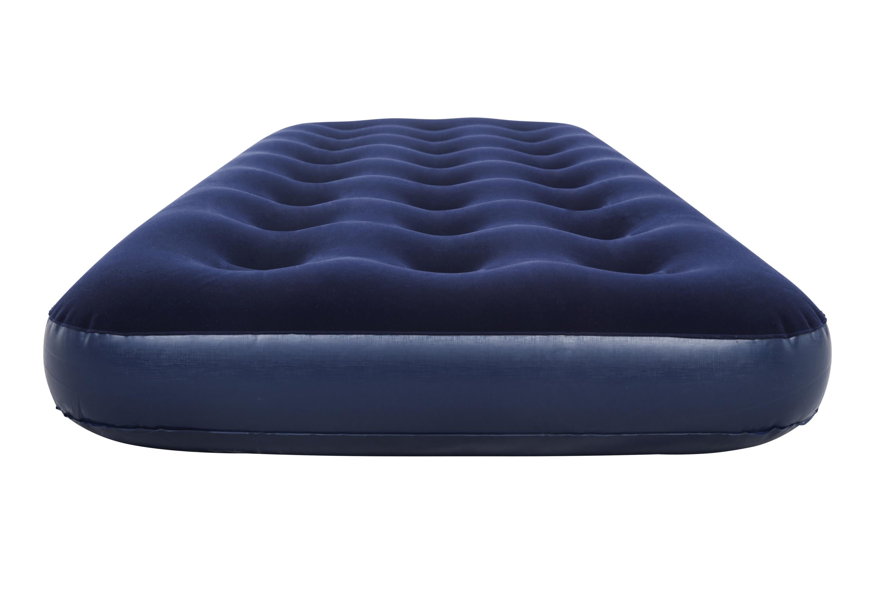 Materasso Gonfiabile Airbed Singolo Velluto Blu Floccato Pavillo Bestway 67000