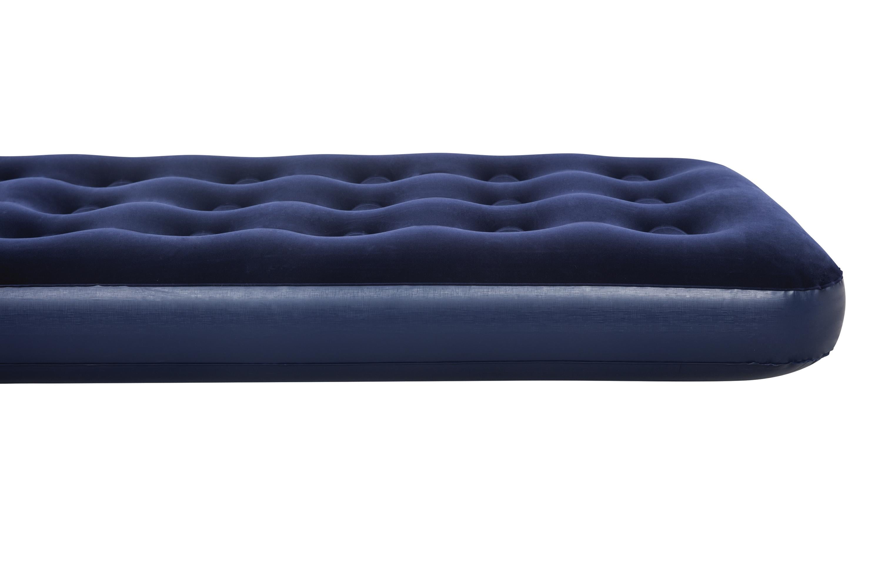 Materasso Gonfiabile Airbed Singolo Velluto Blu Floccato Pavillo Bestway 67000