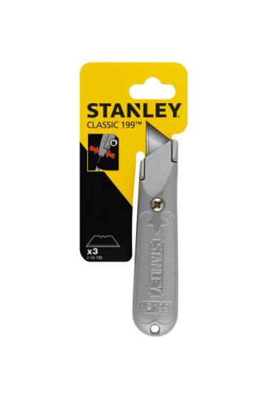 Coltello taglierino professionale a lama fissa con lame di ricambio Stanley 2-10-199