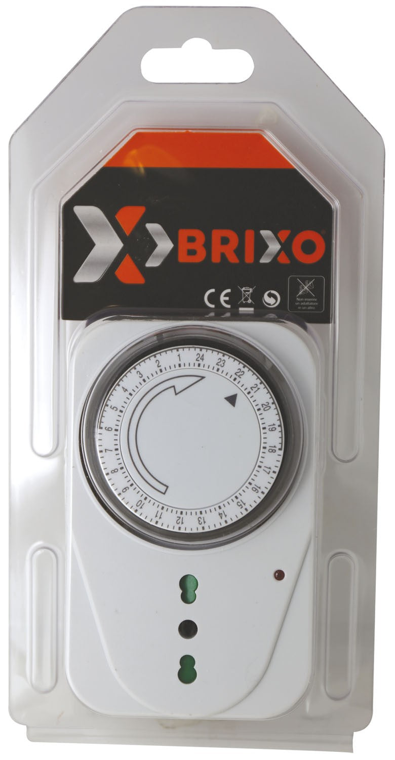 Timer 24 ore presa 250V 16 A 3500 W Brixo