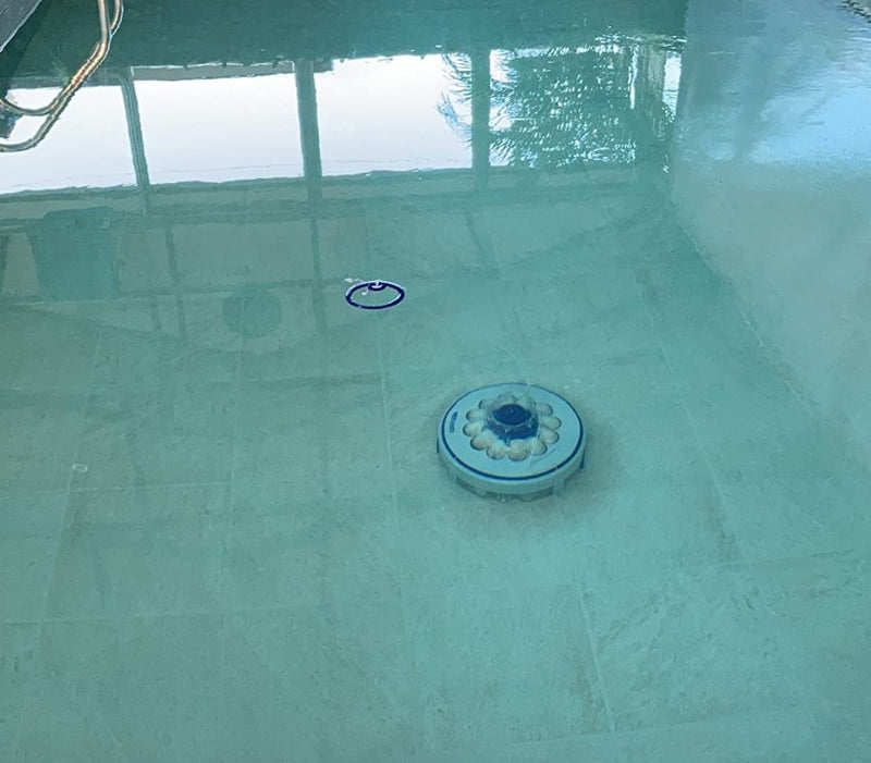 Robot a batteria per pulizia piscine fuori terra con fondo piatto 26,6 Watt Wet Runner GRE RBR60
