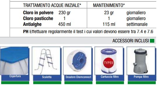Piscina Power Steel Rettangolare Cm 488X244X122 Colore Rattan Grigio Scuro Bestway 56996