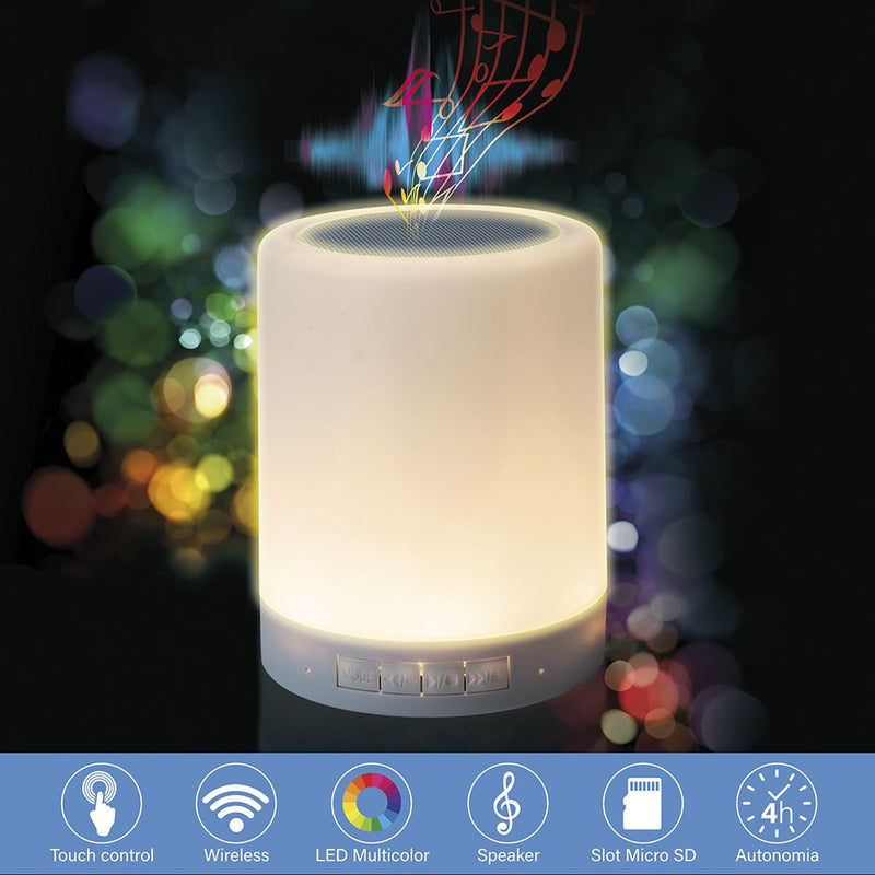 Lampada touch con speaker integrato e led colorati cassa bluetooth Light Music
