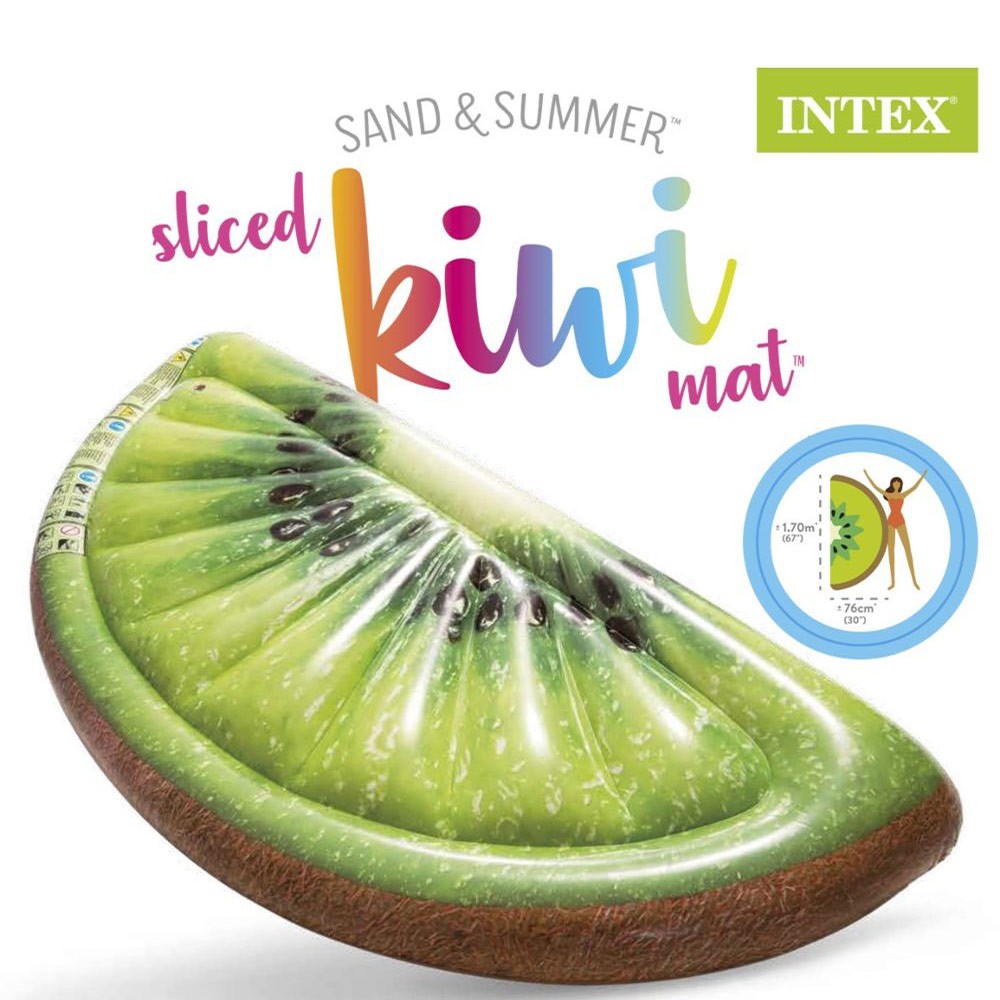 Materassino gonfiabile a spicchio di kiwi 178x85 cm - Intex Spicchio Kiwi 58764