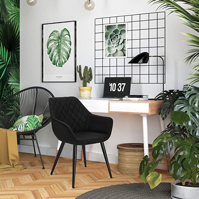 Sedia poltrona da interno con struttura in metallo e seduta larga imbottita rivestita in ecopelle Chair XL