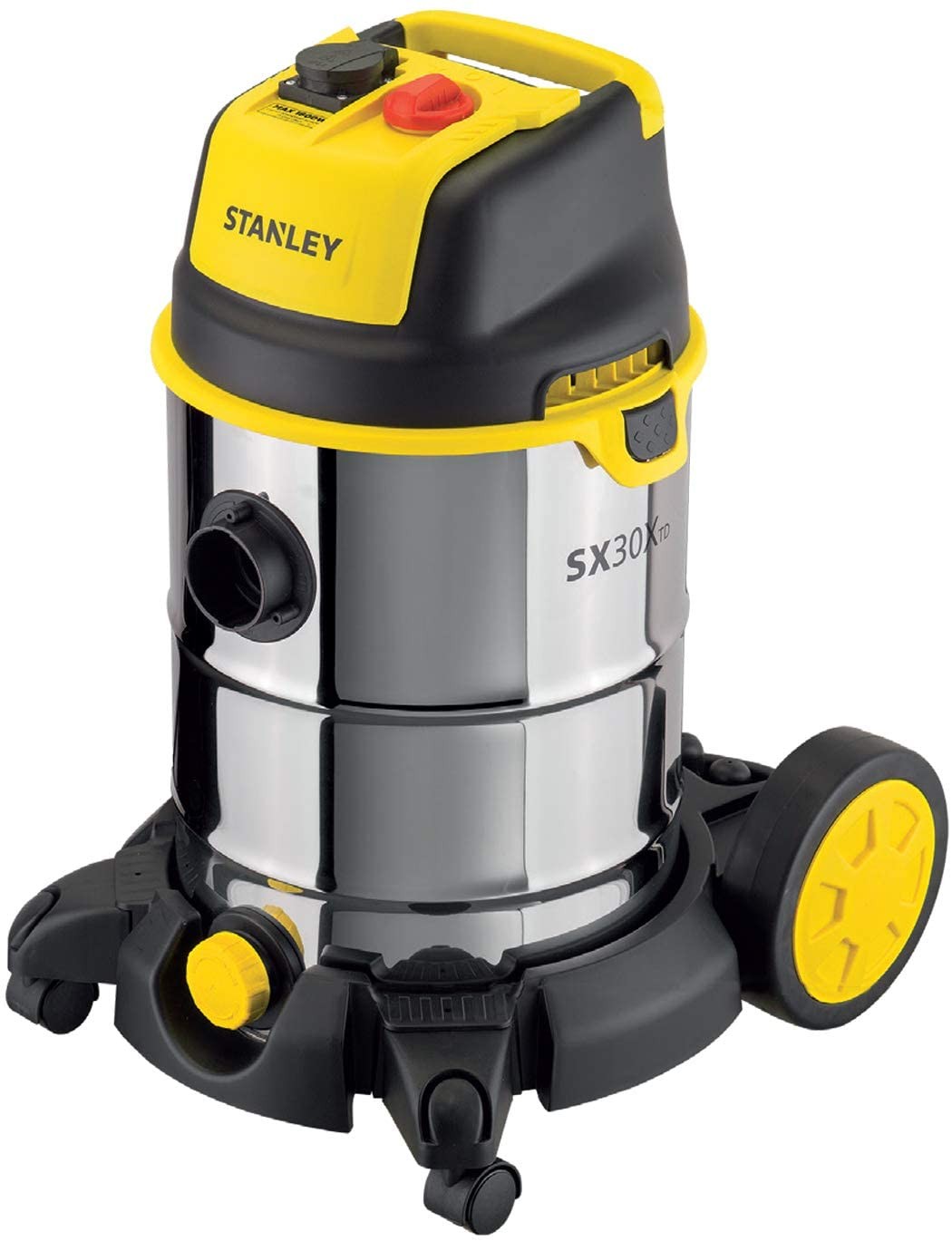 Aspiratutto Solidi e Liquidi Inox 30 lt 1600W Stanley SXVC30XTDE