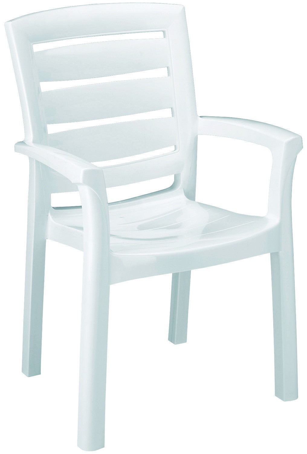 Poltrona sedia in resina da esterno giardino bianca Maxi Amazon