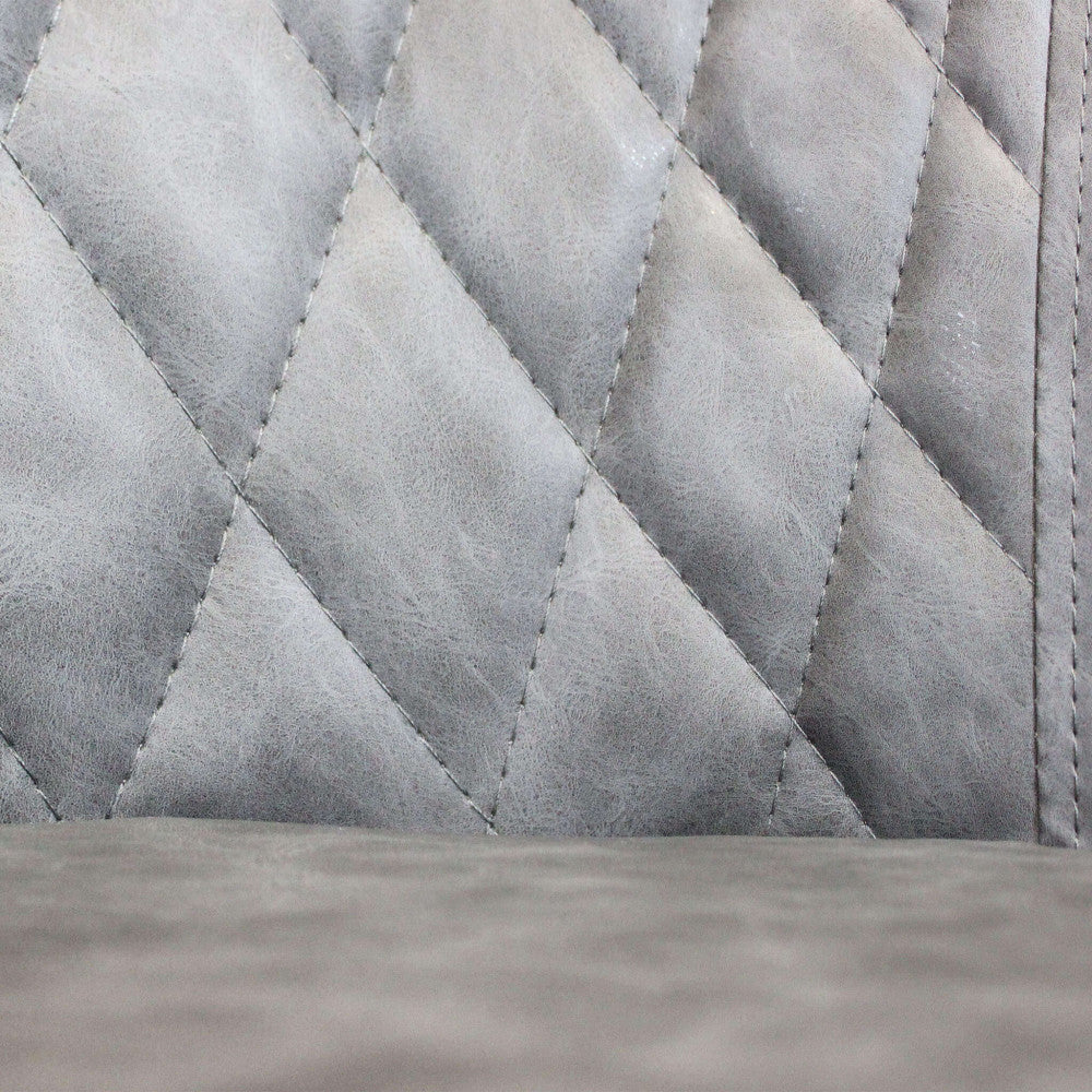 Sedia poltrona da interno con struttura in metallo e seduta larga imbottita rivestita in ecopelle Chair XL