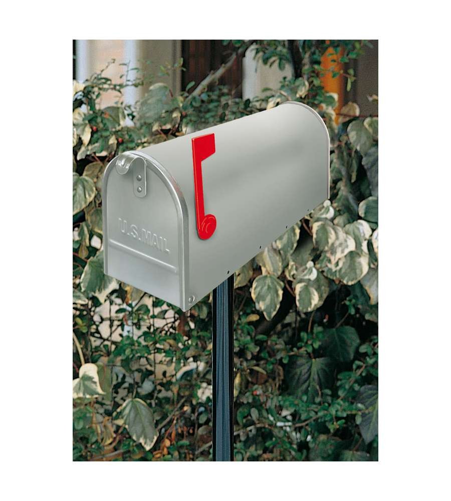 Cassetta postale L17xP48xH22 cm Alubox America Argento