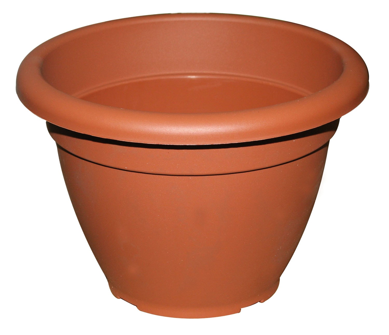 Vaso in plastica colore terracotta Tivoli