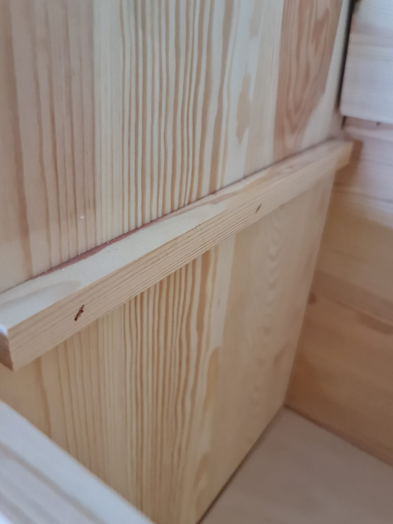 Baule cassapanca in legno massello