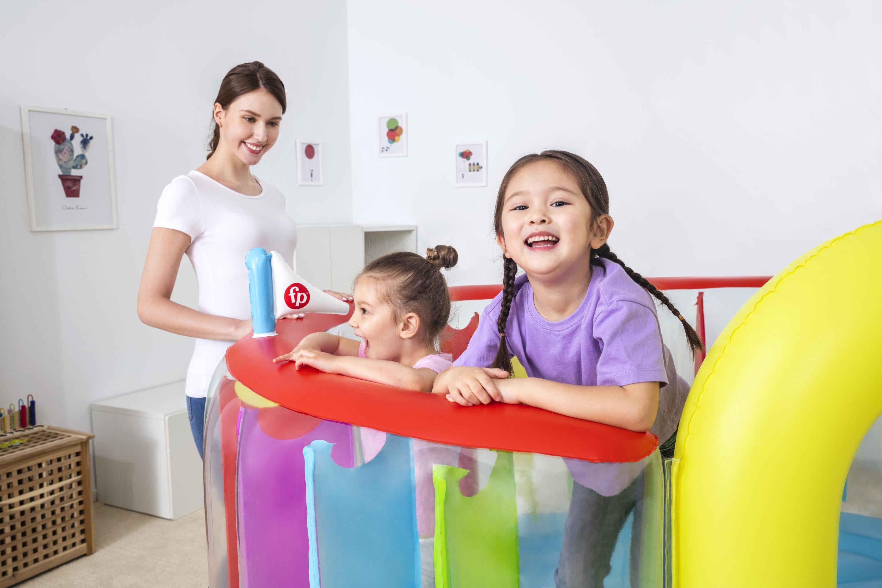 Castello gonfiabile Fisher Price Bouncer Bouncetopia pompa incorporata BESTWAY 93561