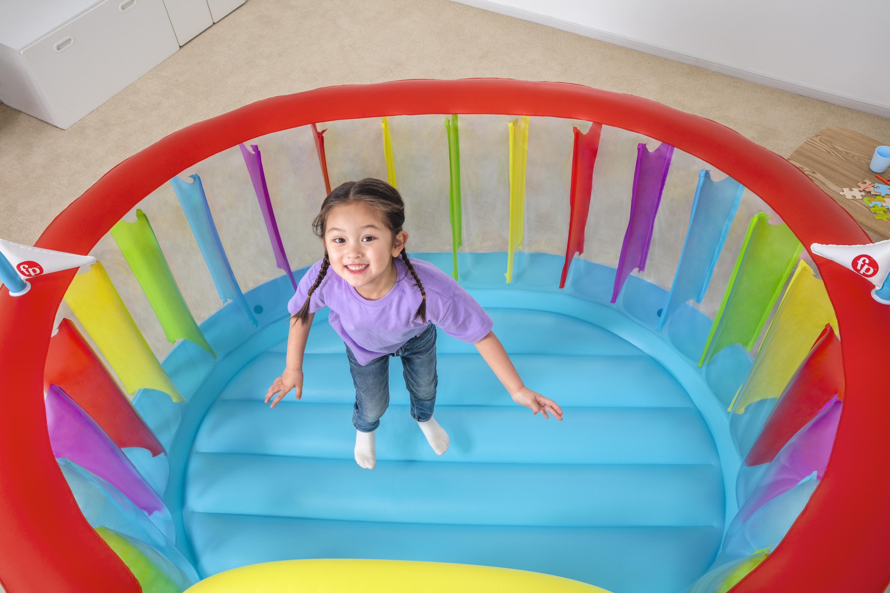 Castello gonfiabile Fisher Price Bouncer Bouncetopia pompa incorporata BESTWAY 93561