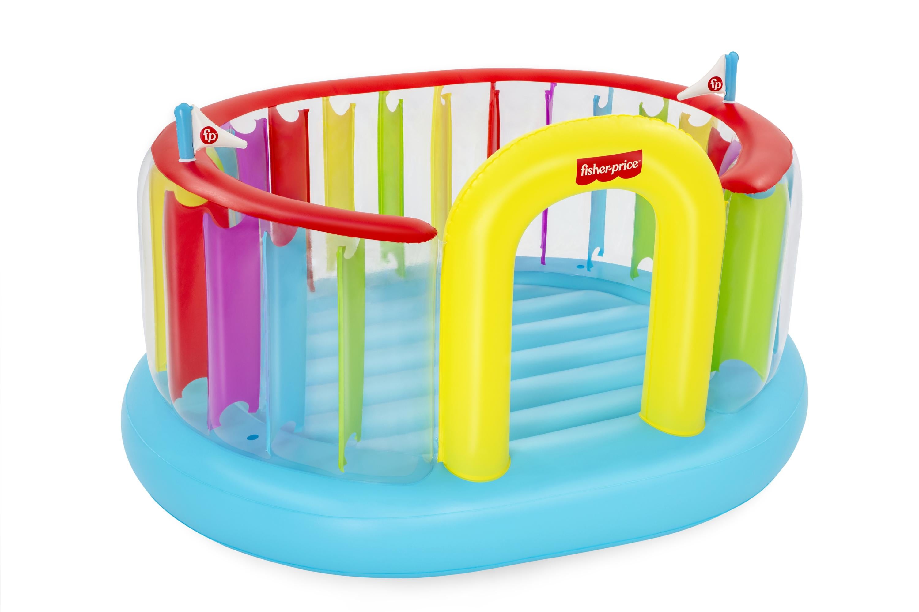 Castello gonfiabile Fisher Price Bouncer Bouncetopia pompa incorporata BESTWAY 93561