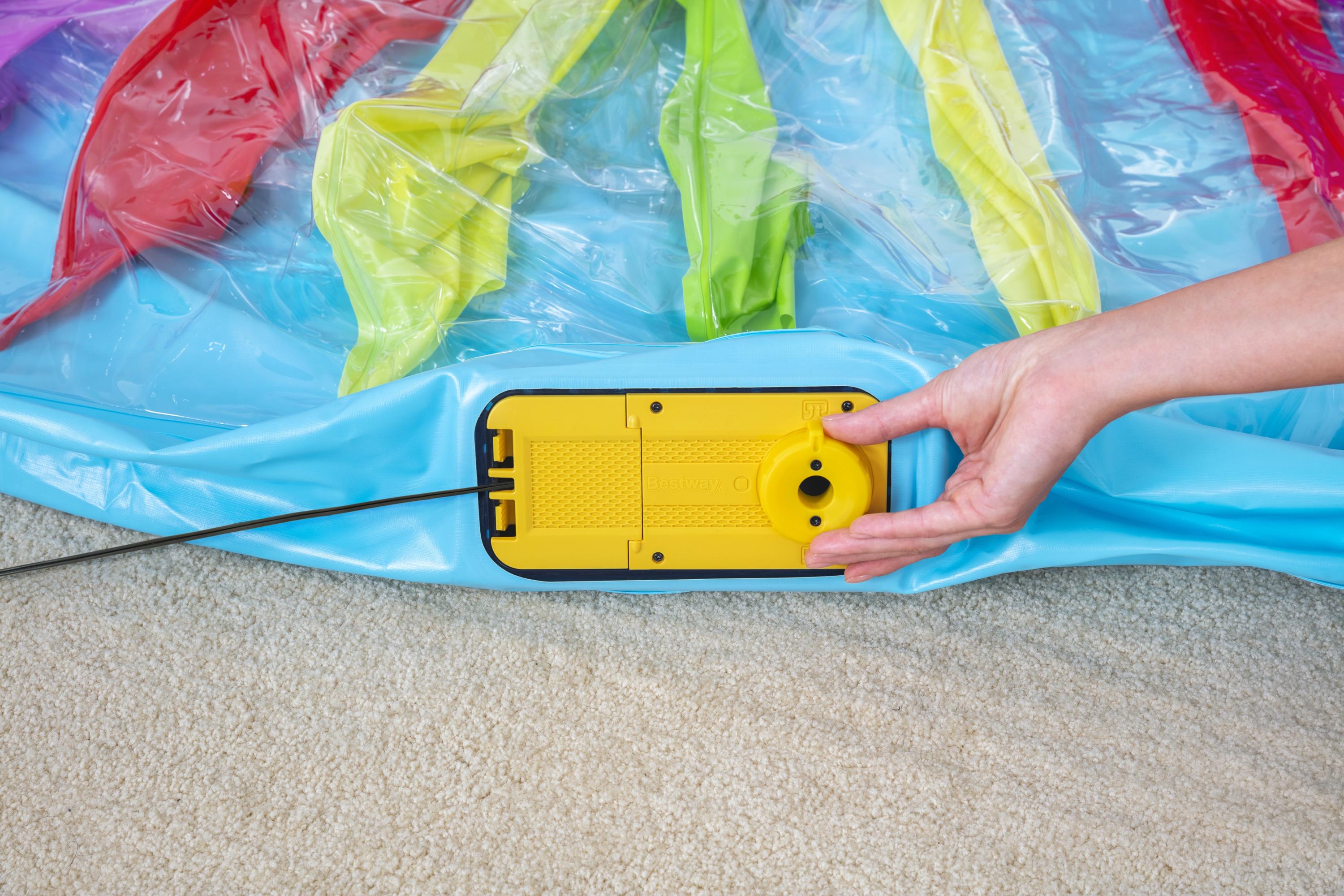 Castello gonfiabile Fisher Price Bouncer Bouncetopia pompa incorporata B