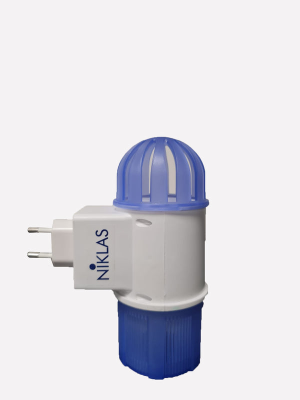Elettrosterminatore a presa basso consumo con 4 lampade led e vortice aspirante Niklas No fly zone