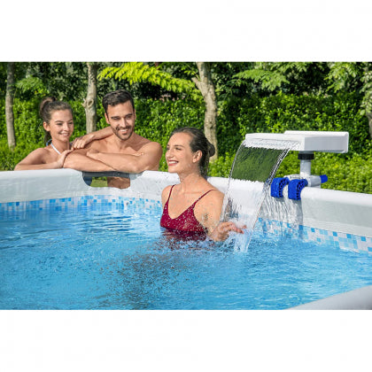 Cascata Flowclear per piscina con luci a LED rilassante massaggio Bestway 58619