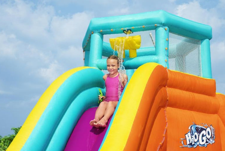 Mega Parco Acquatico Gonfiabile con scivolo Tidal Tower 565x373x265 cm BestWay 53385