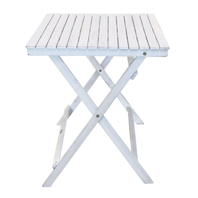 Tavolo per esterno pieghevole in legno Bianco Daily