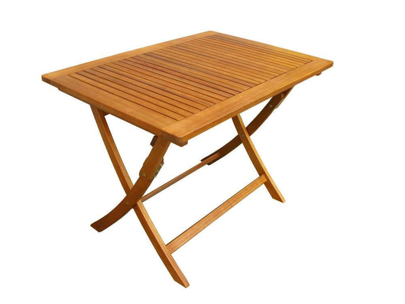 Tavolo pieghevole da esterno 100x70 cm in legno massiccio di acacia Hone
