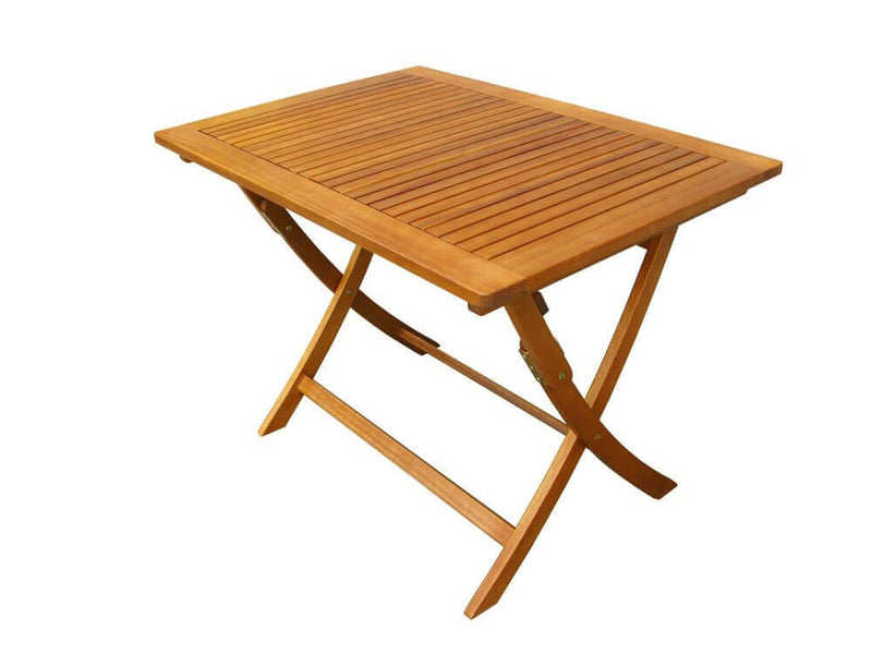 Tavolo pieghevole da esterno 100x70 cm in legno massiccio di acacia Hone