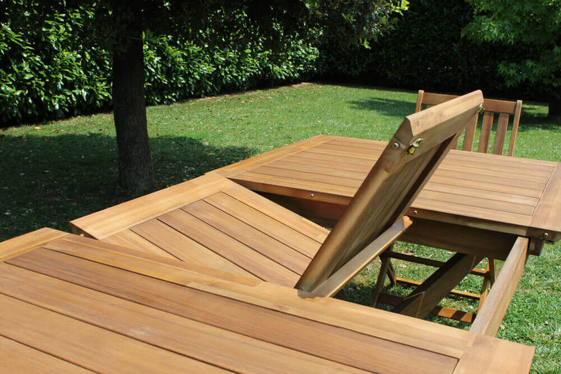 Tavolo per esterno allungabile fino a 200 cm in legno di acacia SANUR