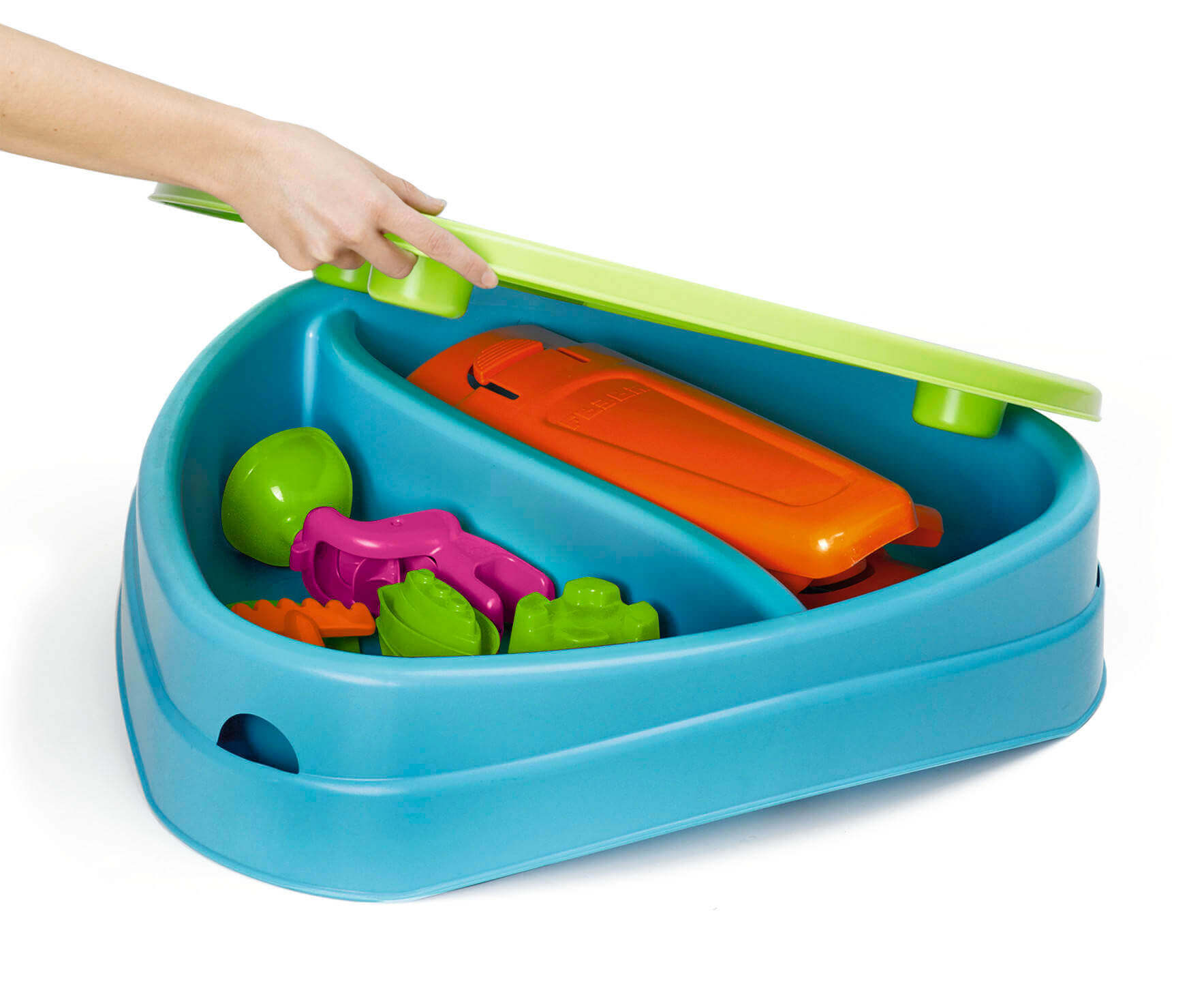 Tavolino gioco baby con accessori e contenitore Play Island Table