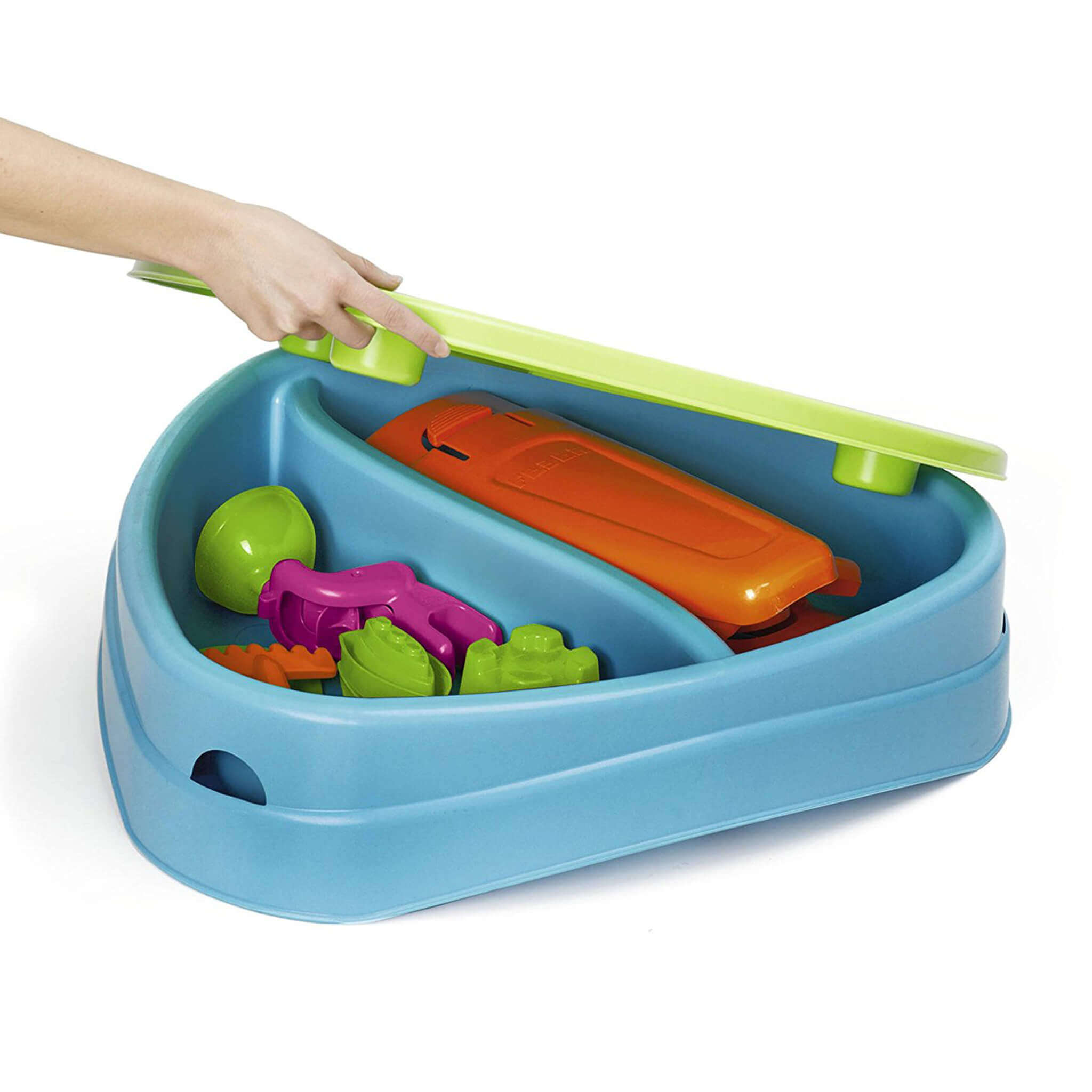 Tavolino gioco baby con accessori e contenitore Play Island Table