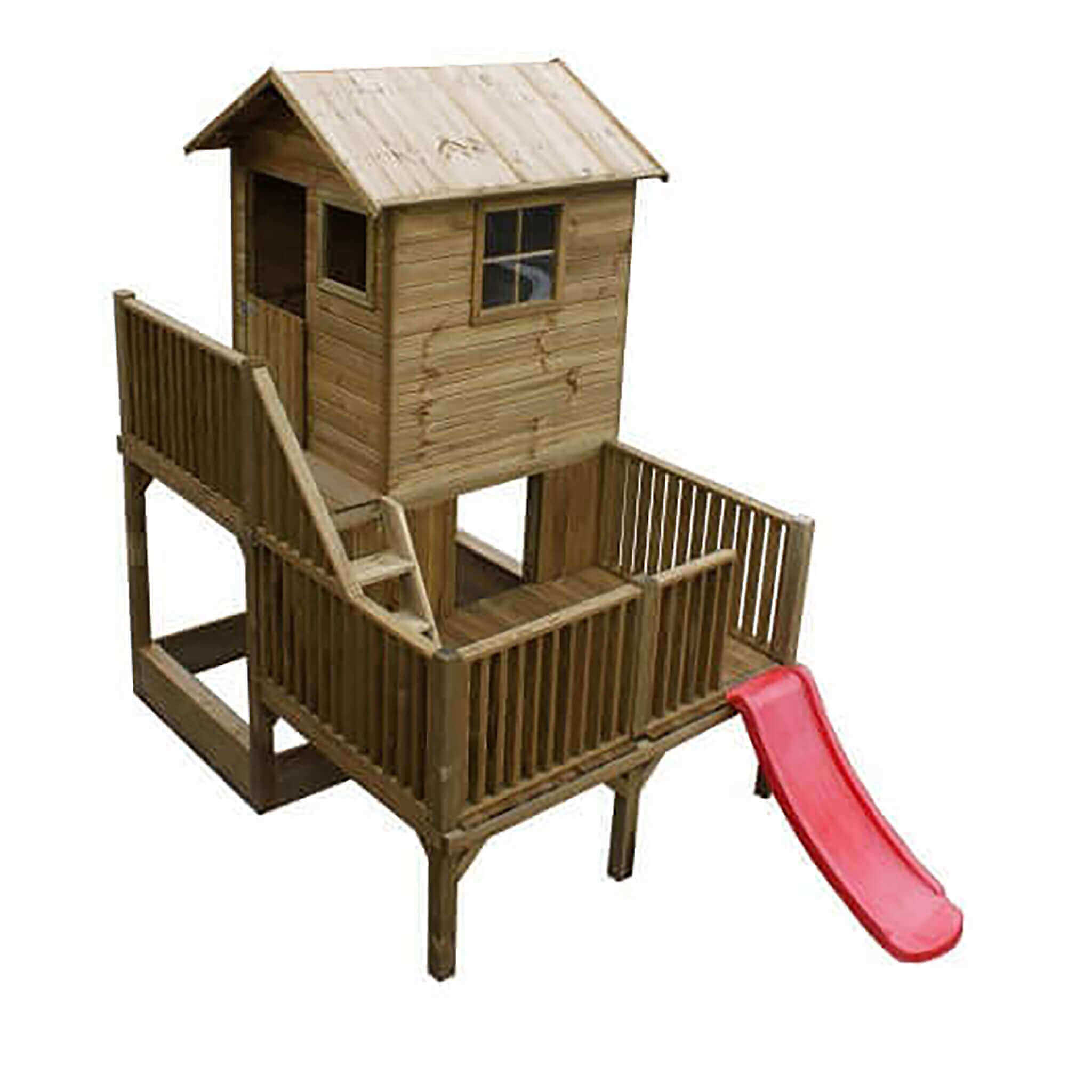 Casetta palafitta in legno gioco da giardino con scivolo Winnie Wooden c