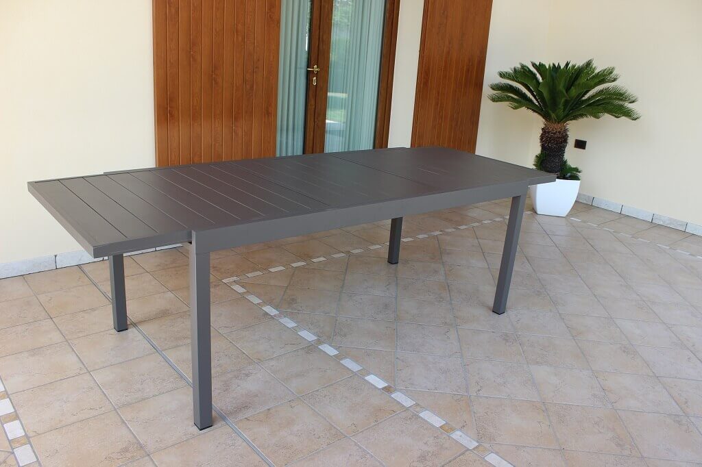 Tavolo in alluminio per esterno allungabile 160/240x90x75 DALLAS