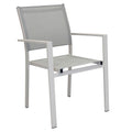 Poltrona sedia impilabile da esterno in alluminio MEDUSA