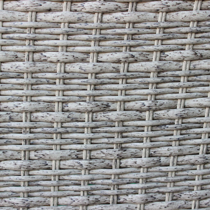 Poltrona per esterno in alluminio rivestita in wicker con cuscino MALIBU