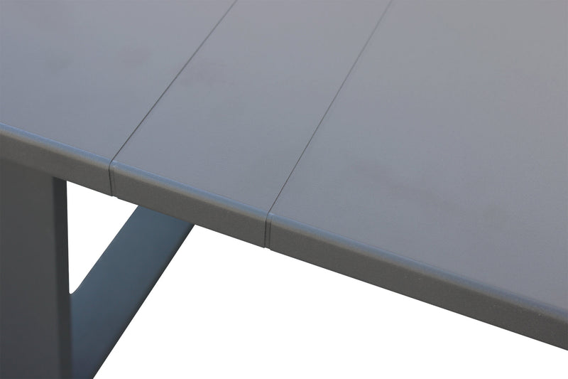 Salotto 3 posti in alluminio per esterno con tavolino rettangolare TRENT