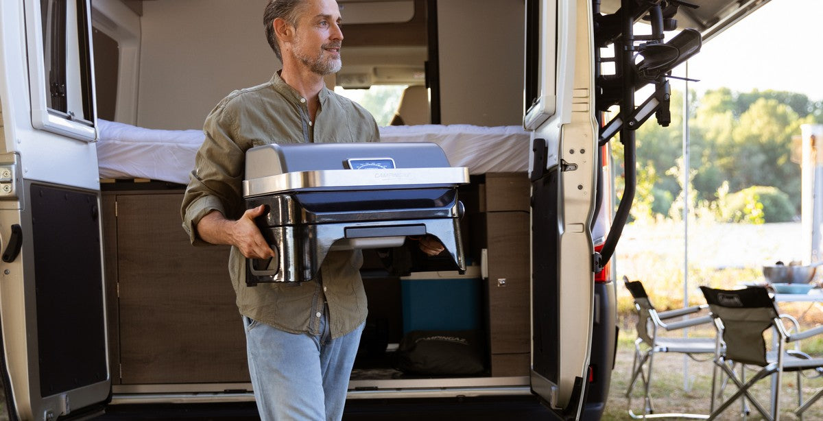 Barbecue a gas con piano in ghisa 48x26 cm Campingaz Attitude 2GO CV