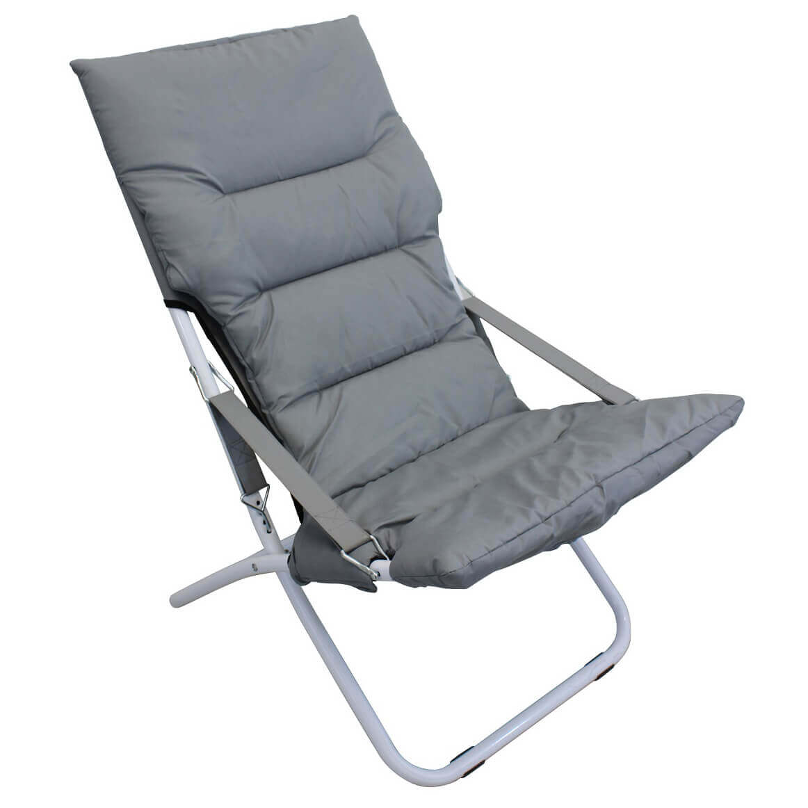 Sedia sdraio da esterno in acciaio con seduta e schienale in PVC Shady