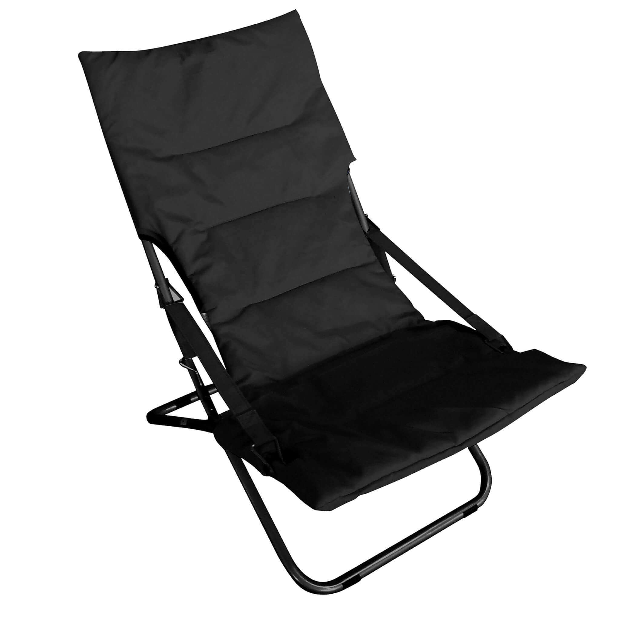 Sedia sdraio da esterno in acciaio con seduta e schienale in PVC Shady