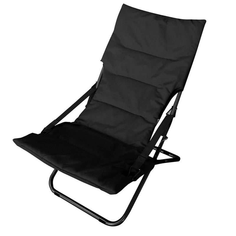Sedia sdraio da esterno in acciaio con seduta e schienale in PVC Shady