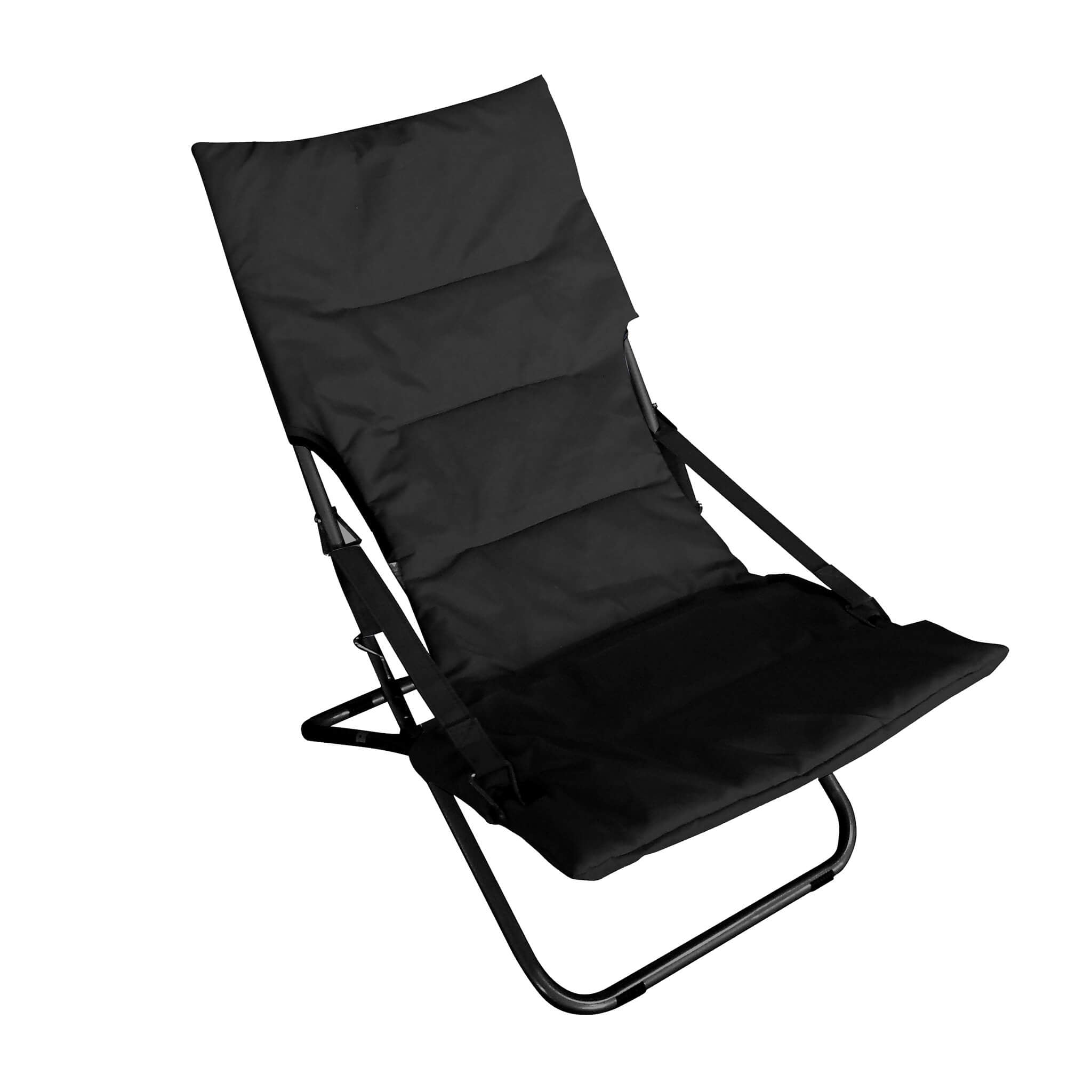 Sedia sdraio da esterno in acciaio con seduta e schienale in PVC Shady