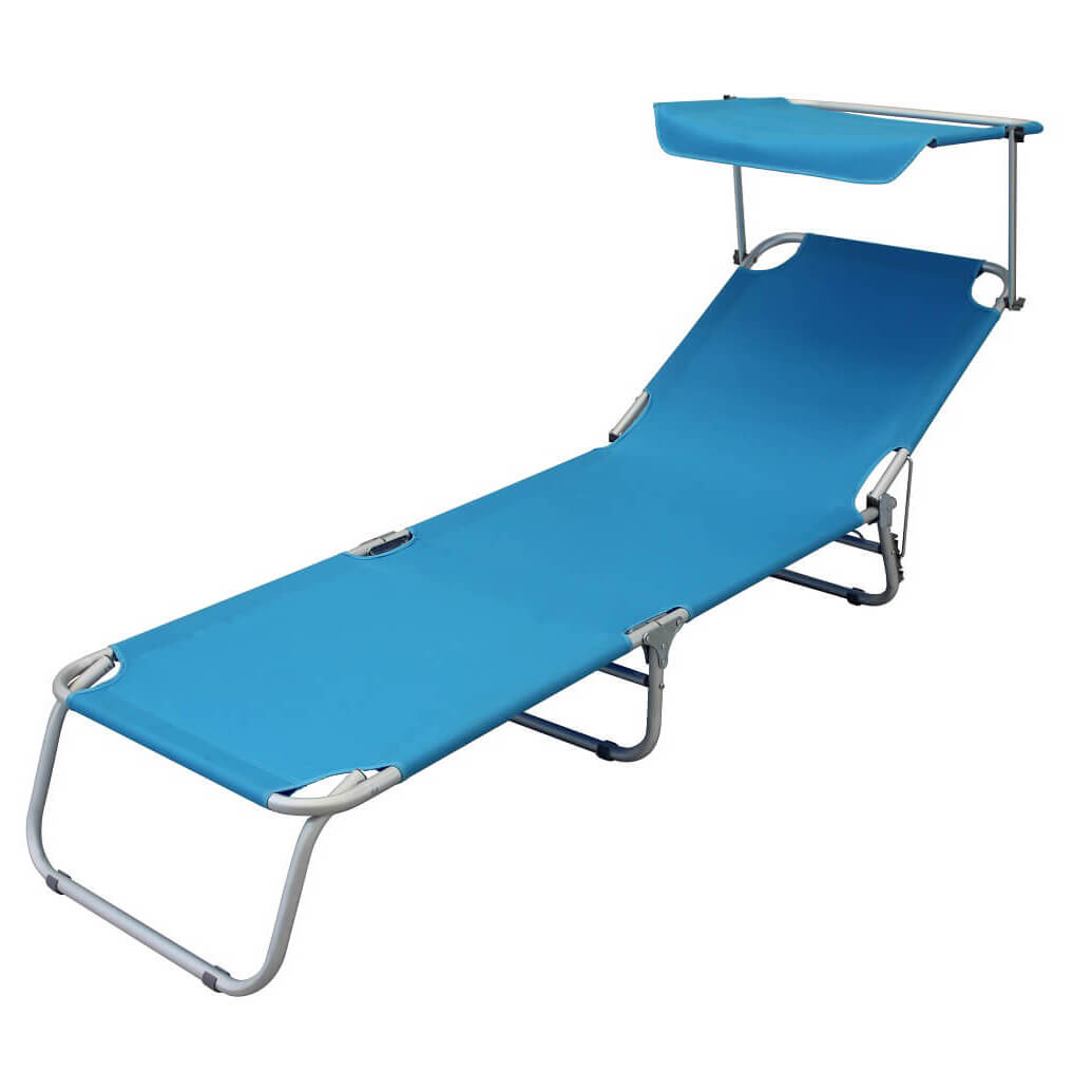 Brandina pieghevole da spiaggia in alluminio con tettuccio Hector