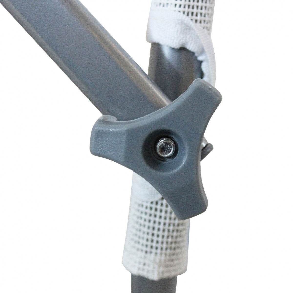 Brandina pieghevole da spiaggia in metallo con tettuccio Abel